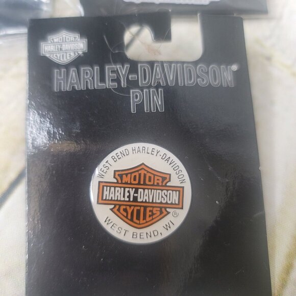 Lot of 3 HARLEY DAVIDSON Dealership Pins Joplin Mo West Bend WI Gladstone OR - Picture 3 of 6